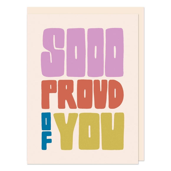 So proud of you card greeting card