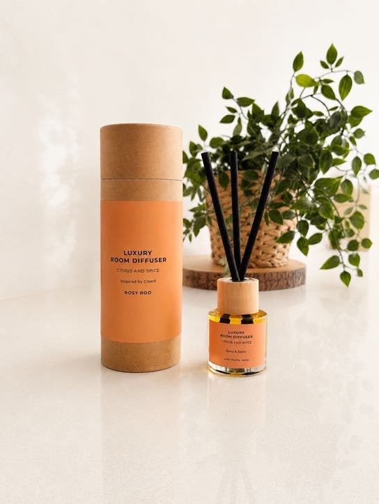Citrus & Spice Luxury Room Diffuser | Reed Diffuser Home Fragrance