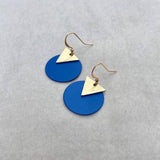 Colourful Disc Earrings - Various Colours