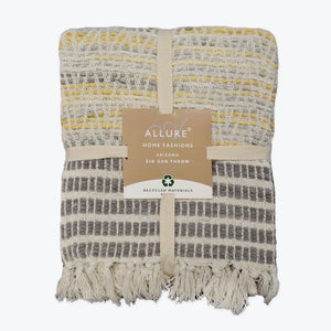 Arizona Zig Zag Heavyweight Herringbone Throw Blankets