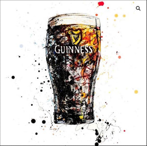 The Black Stuff - Beer Mini Print - Kathryn Callaghan Mini Print