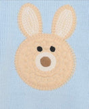 Blue Bunny Romper: 0-3 months