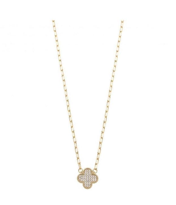 Four Leaf Clover Gold Plated Necklace