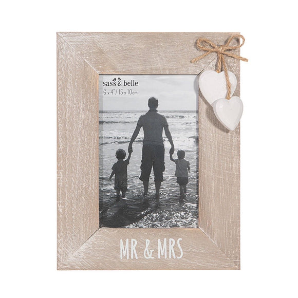 Mr and Mrs Heart Frame - Sass & Belle