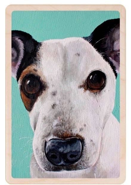 Jack Russell Wooden Postcard - The Wooden Postcard Company