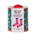 Storage Tin & Sock Set - Dogs