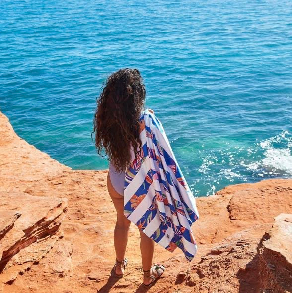 Dock & Bay Beach Towels - Flower Power - Tropical Bloom (Extra Large 200 x 90cm)