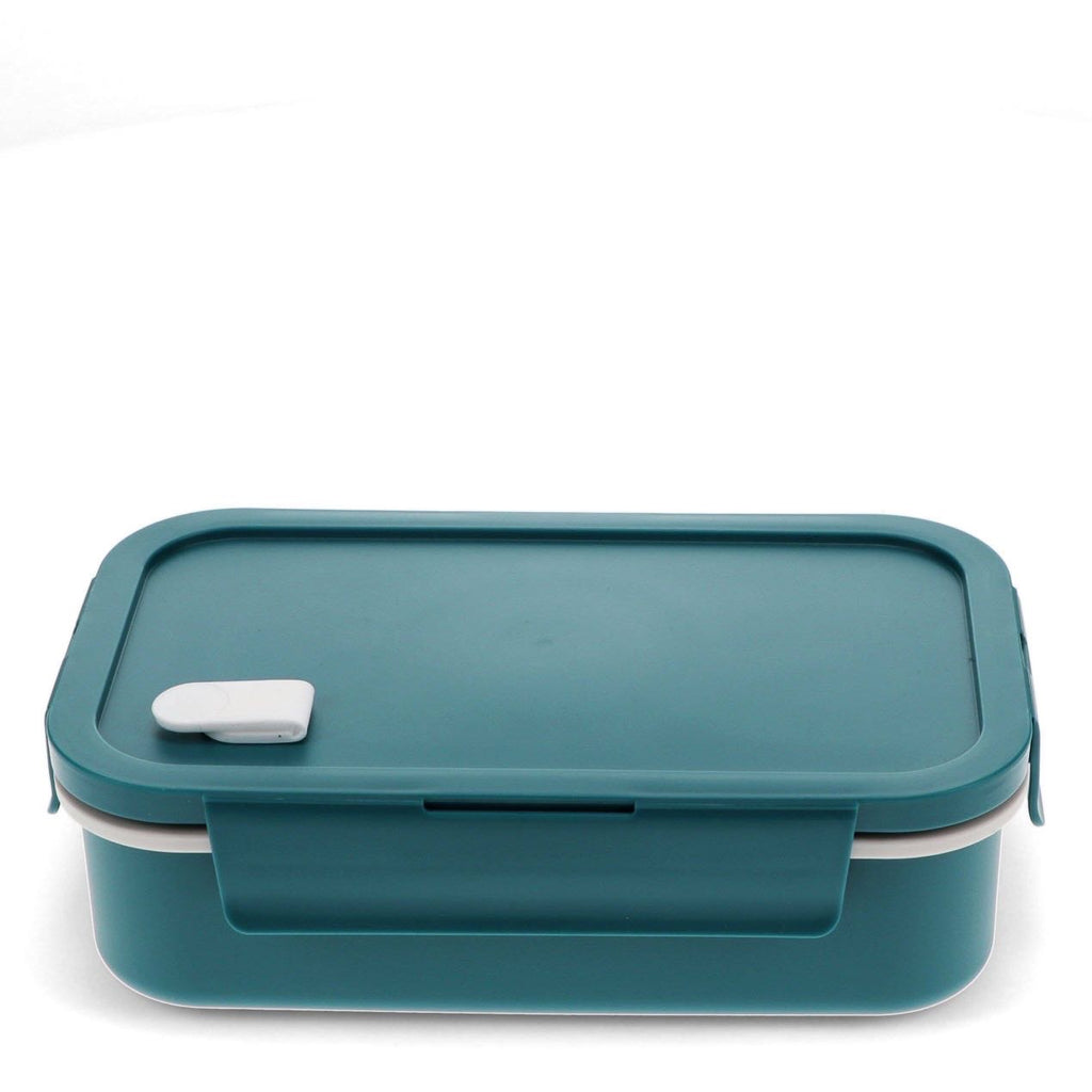 Double Wall Lunch Box With Divider - Blue - Rex London