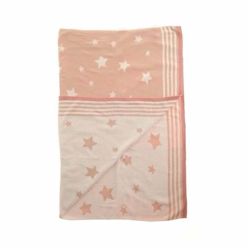 Pink Stars Baby Blanket