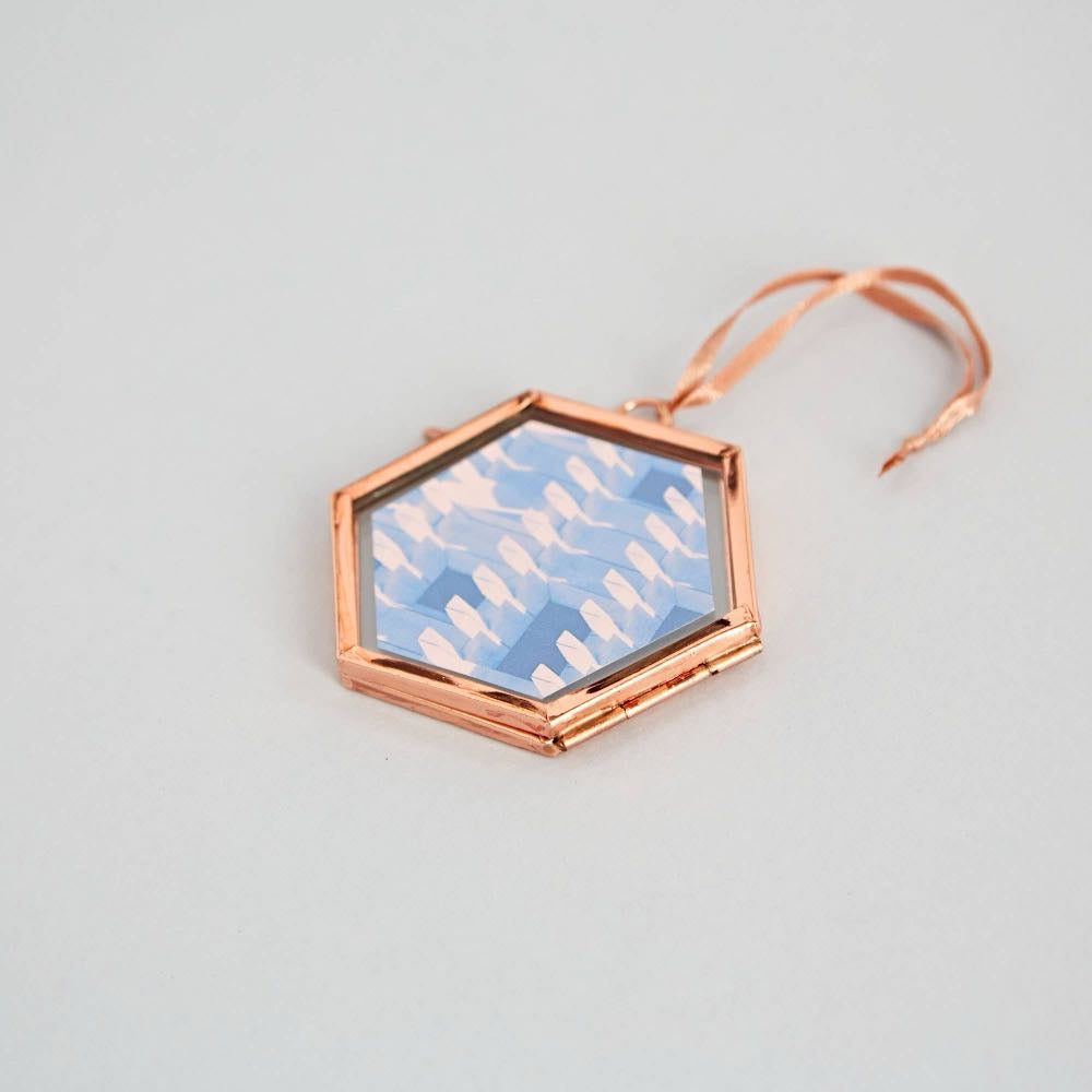 Alia Mini Hexagon Hanging Photo Frame - Handmade
