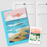 Wild swimming logbook into the sea - sea swimming notebook Journal