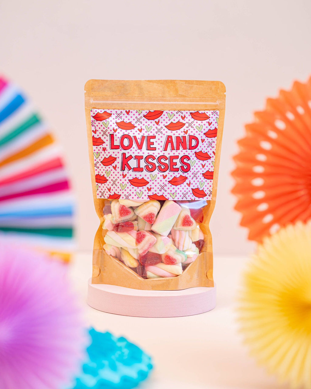 Flossy Teacake Love and Kisses Sweet Bag (400g) | Mixed Sweets Gift