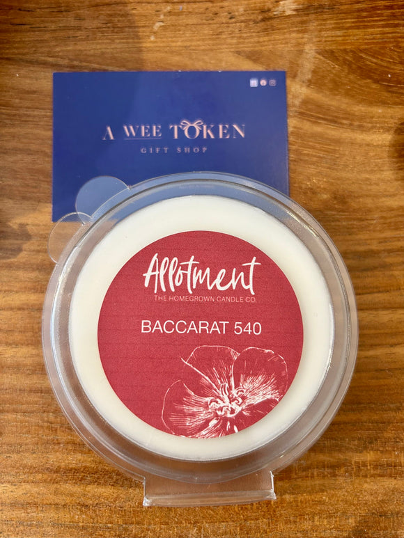 Baccarat 540 Wax Melts - Allotment Candles