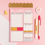 A5 notepad - daily planner - it’s a plan by Oh Laura