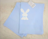 Blue Bunny baby blanket 