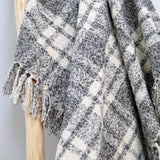 Darwin Chenille Checked Tartan Throw Blanket - 100% Recycled