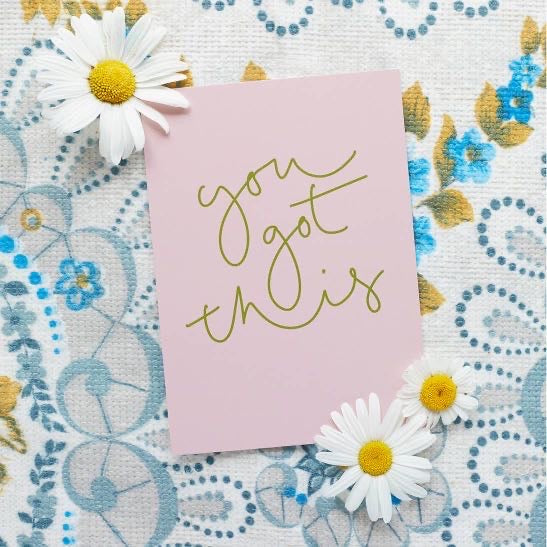 'You got this' Motivational Postcard