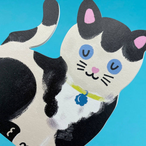 Black and White Kitten Card