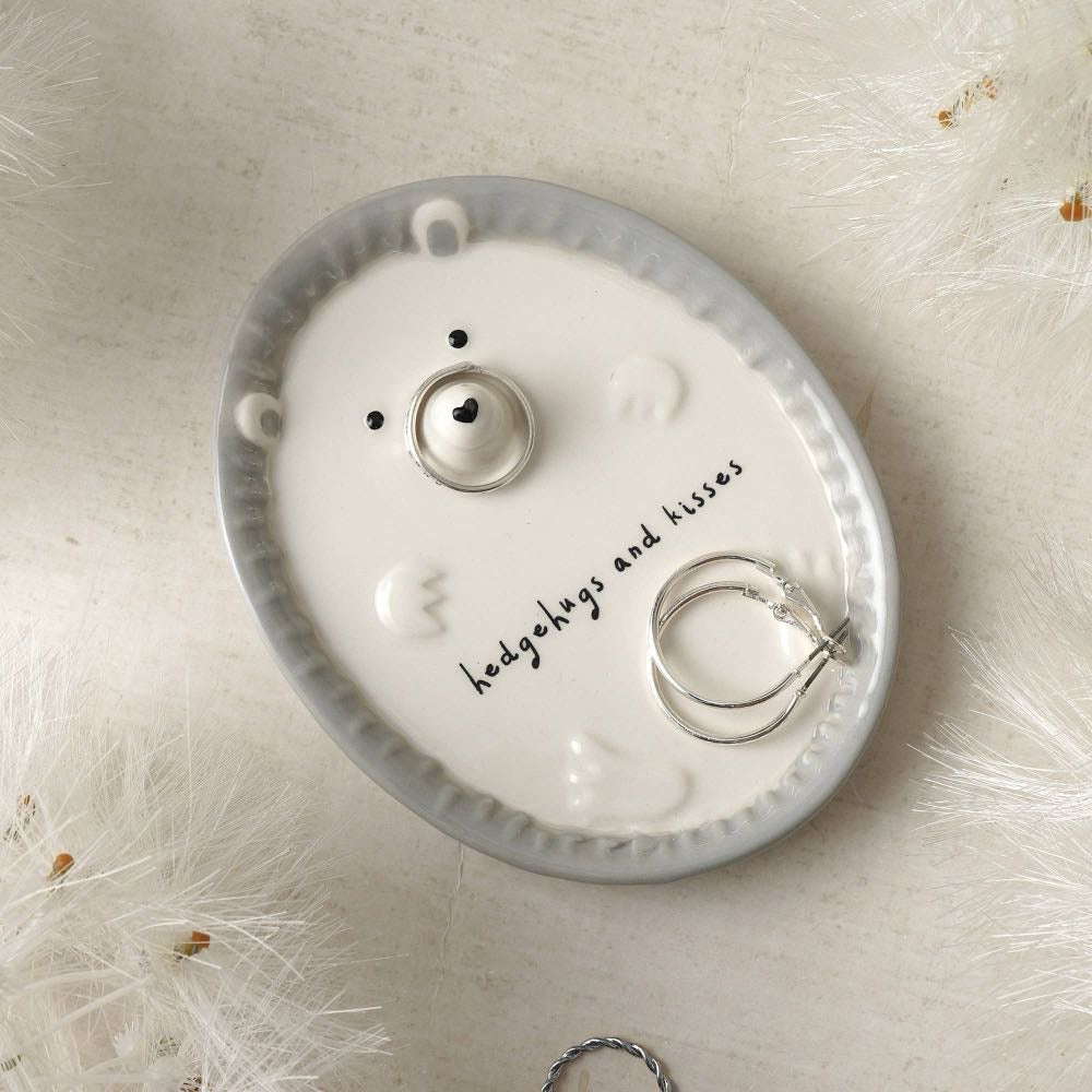 Hedgehog trinket dish boxed gift