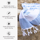 Striped Hammam Turkish Style Beach Towel