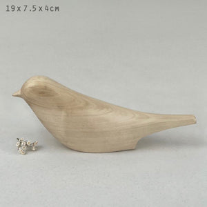 White wooden handmade dove ornament east of india range