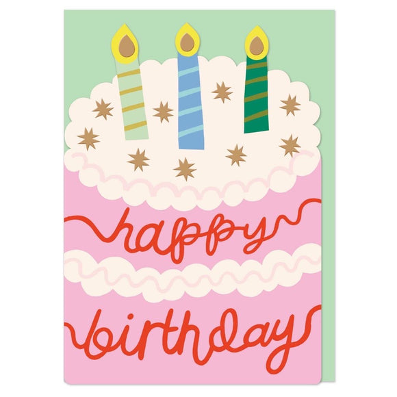 Happy Birthday Cake card