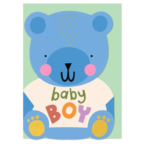 Baby Boy - Bear Card