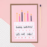 Let’s eat cake greeting card 