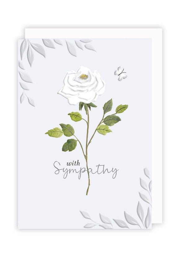 With sympathy card 