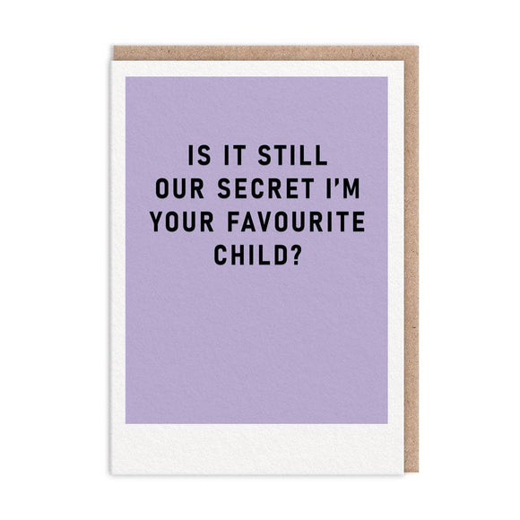 Secret Favourite Child Birthday Card