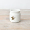 White Ceramic Star Wax Melt Burner