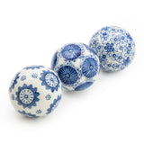 Sumatra Blue & White Assorted Small Decorative Ball