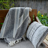 Savannah Herringbone Throw Blanket - 100% Recycled Materials