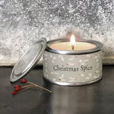 Christmas spice tin candle east of india 