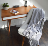 Audley Cotton Chevron Herringbone Throw - 100% Cotton