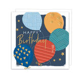 Happy Birthday - Party Balloons Greeting Card