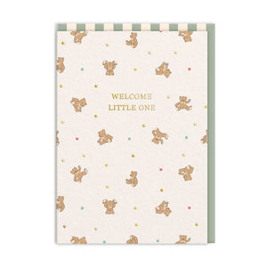 Welcome little one bears cath kidston greeting card