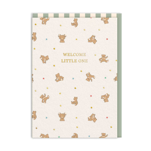 Welcome little one bears cath kidston greeting card