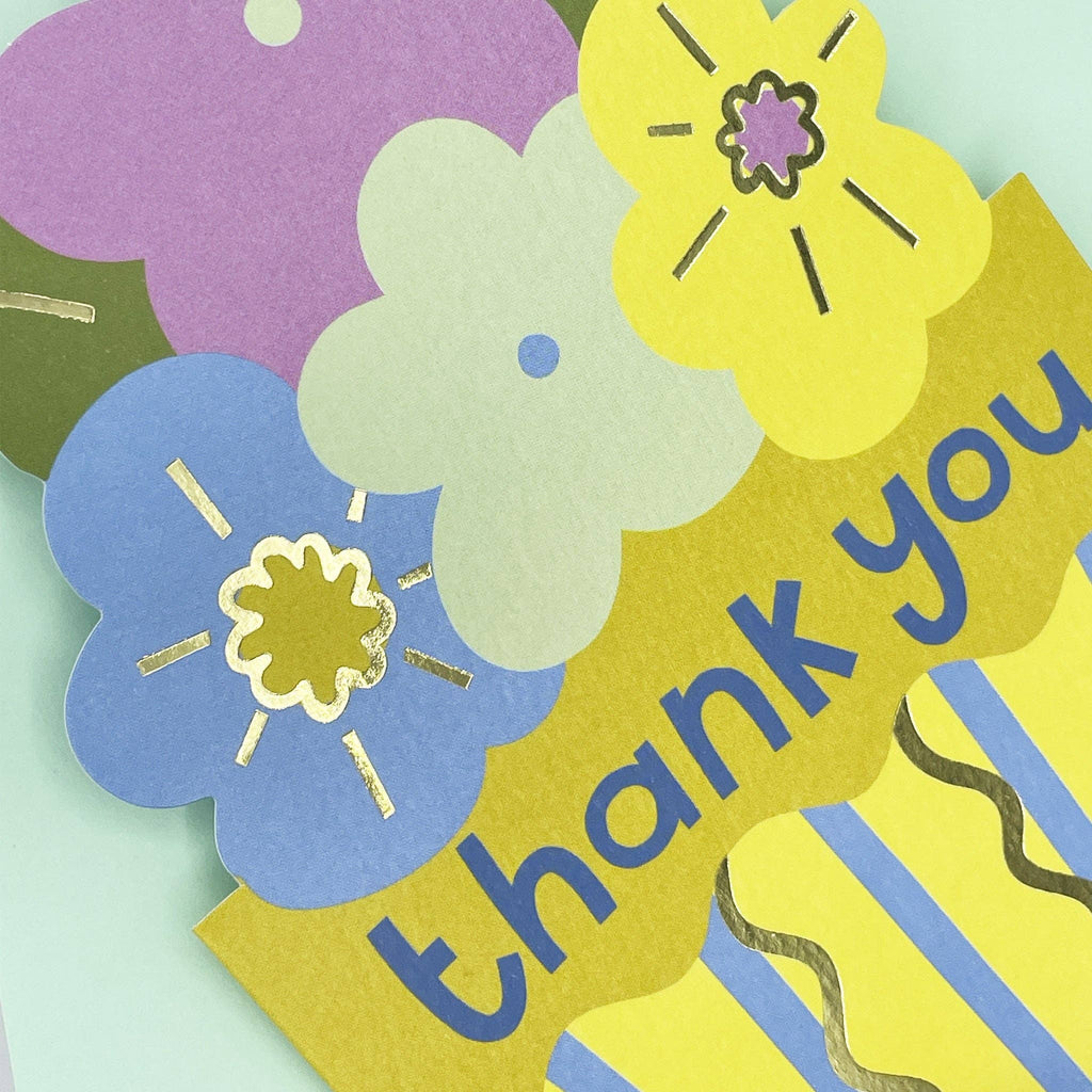 Thank you - Flower Basket Card