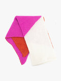 Nora Heavyweight Scarf - Fuchsia/Orange, Colour Block