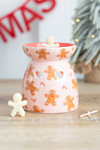 Christmas gingerbread wax melt burner gift set