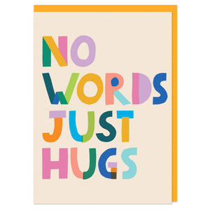 No words just hug cards