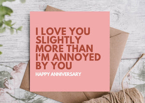 Anniversary card for your husband 