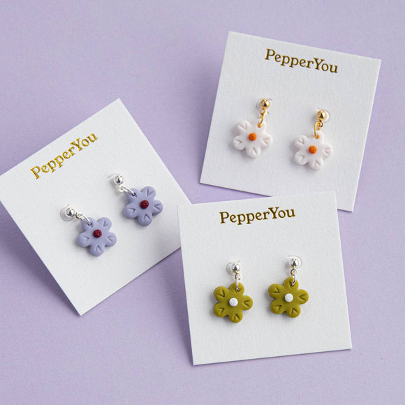 Mini Floral Drop Earrings