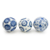 Sumatra Blue & White Assorted Small Decorative Ball