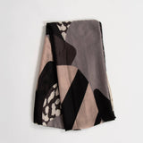 Cara Lightweight Scarf - Grey, Animal Colour Block