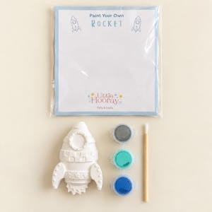 Rocket Paint Your Own Kit, Kids Plaster Craft Set
