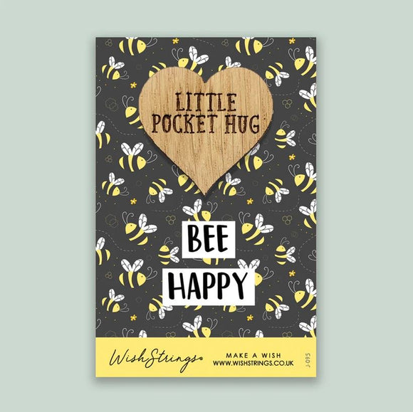 Bee Happy - Pocket Hug Keepsake Token - Wishstrings