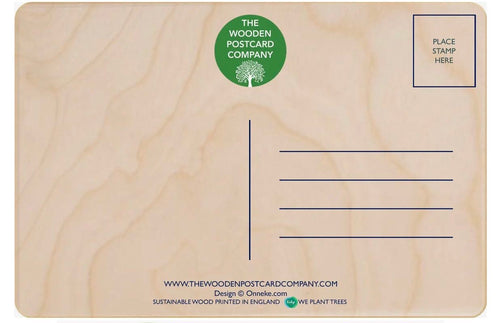 Beachcombing Seaside Wooden Postcard - The Wooden Postcard Company