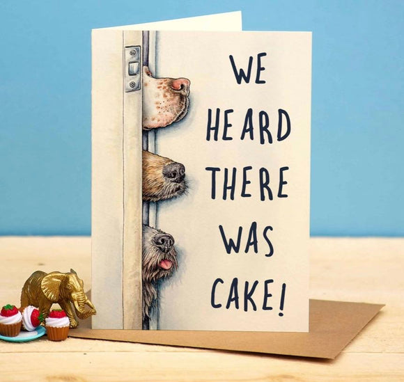 Heard There Was Cake Card - Birthday Card - Bewilderbeest